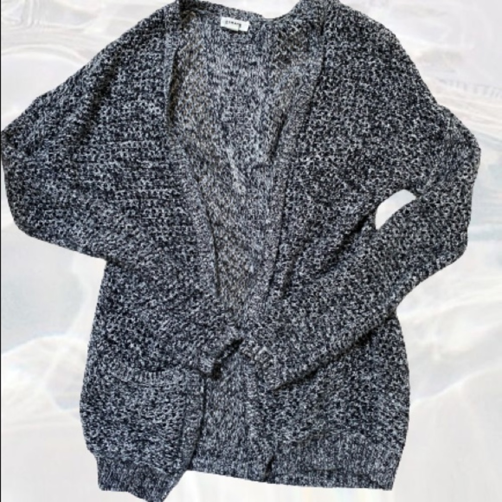 BLACK AND WHITE CARDIGAN